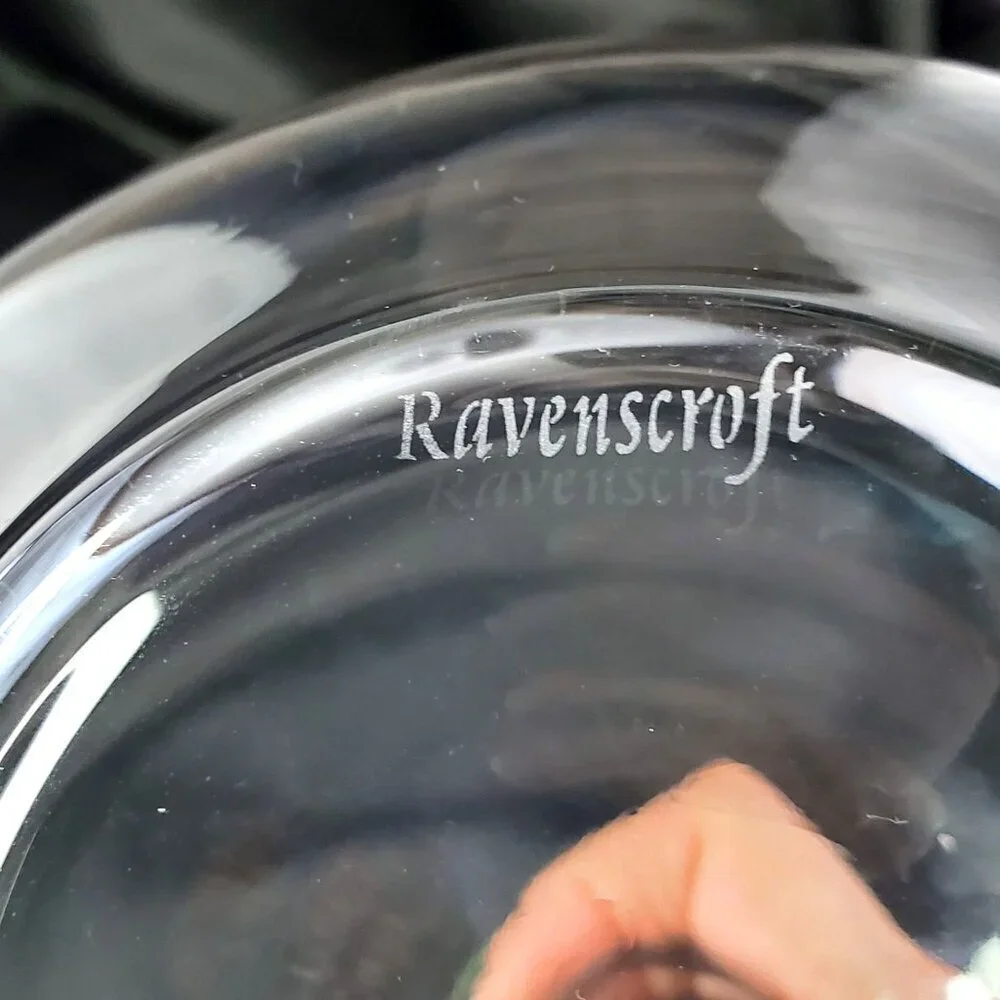 Peterson Ravenscroft Crystal Wine Decanter With Peterson Monogram Logo